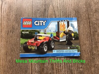 LEGO  City 60105 Fire ATV Instruction Manual Only!