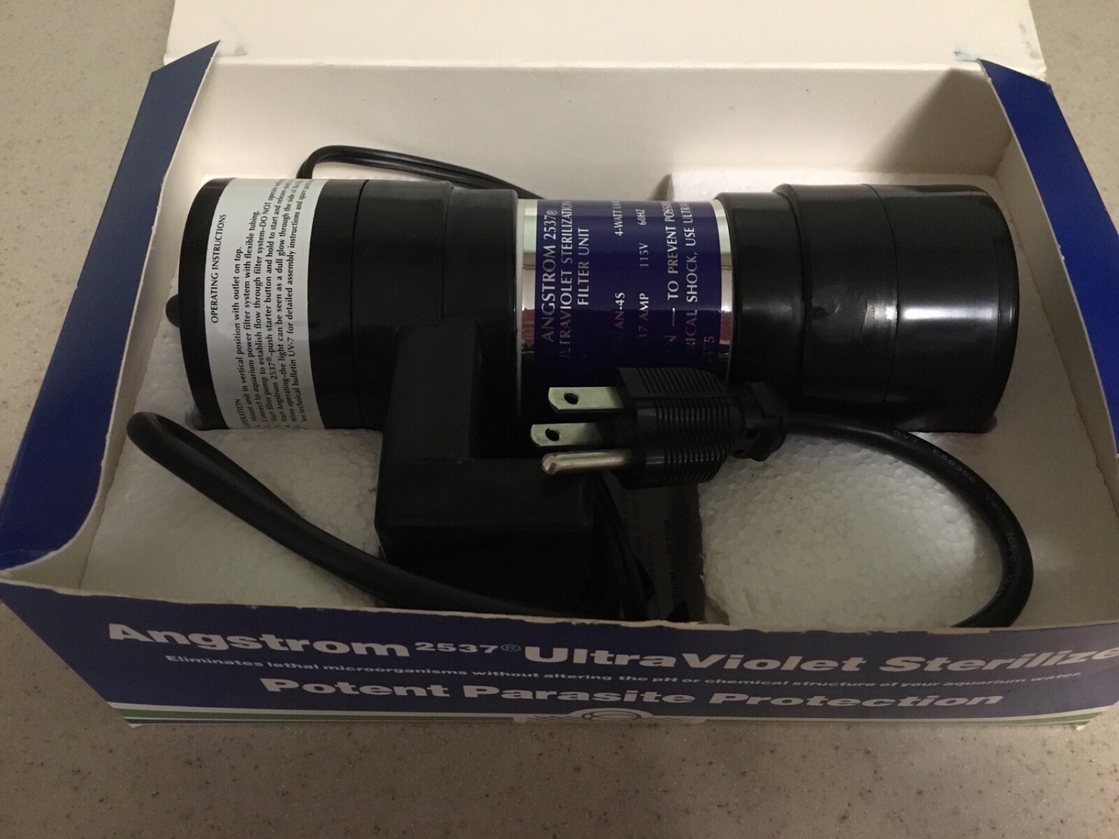 Hawaiian Marine Angstrom 2537 ultraviolet sterilizer AN-4S, BRAND NEW