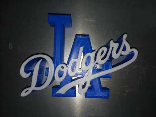 LOS ANGELES DODGERS LOGO DECAL SIGN MLB BASEBALL MAN CAVE-3D LOS ANGELES DODGERS LOGO DECAL SIGN MLB BASEBALL MAN CAVE-3D
