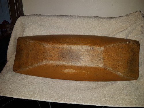 EARLY OLD WOODEN MUSTARD PAINTED TRENCHER..THE BEST IVE OWNED IN LONG TIME