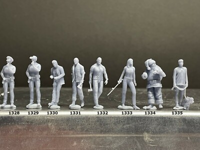 1:64 Figures  - Resin / unpainted - For Dioramas #260 Miniature Figures 164 Fig