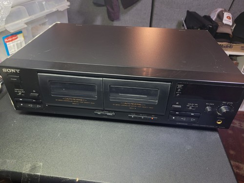Sony TC-WR465 Dual Stereo Cassette Deck Player Auto Reverse 