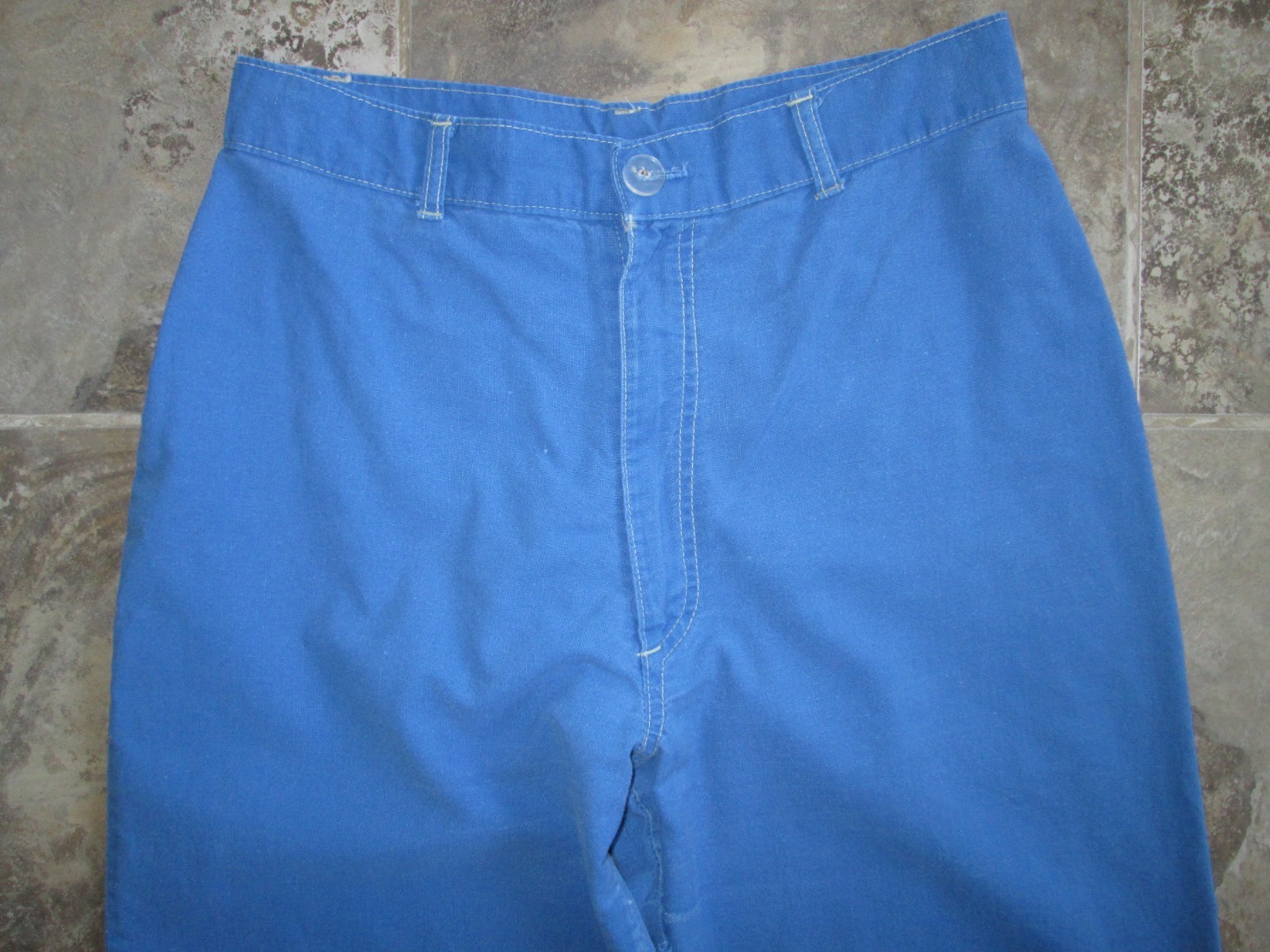 VTG San Francisco Souvenirs Pacific Blue Pants 14 28x28 Parrot Patch Wide Leg