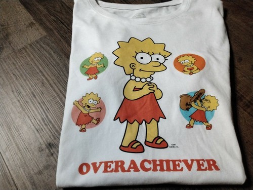 Womens T Shirt The Simpsons Lisa Overachiever Size 1X New | eBay
