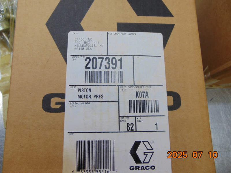 GRACO Piston Pressure Air Motor Model 207391
