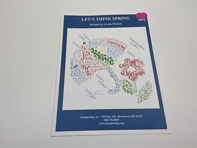 Imaginating Let s Think Spring Counted Cross Stitch Pattern
