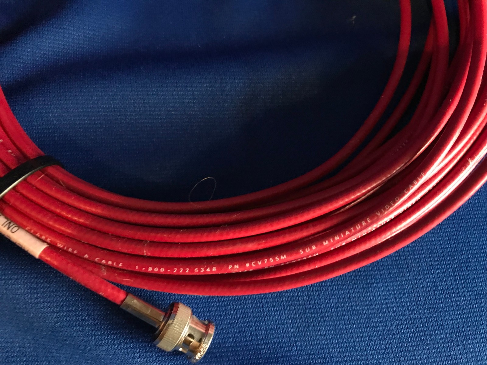 50 feet of BNC Video Cable   Clark Wire and Cable CV755M