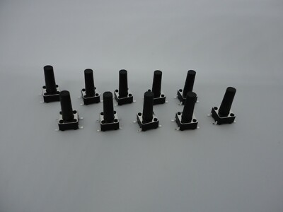 10 Pcs Pack Lot 6x6x13mm Momentary Push Micro Button Tactile Switch SMD 4 Pins