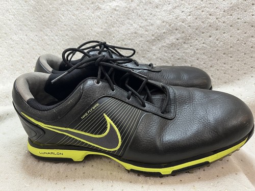 Nike Lunarlon Flywire 418471-003 Golf Shoes Leather Mens