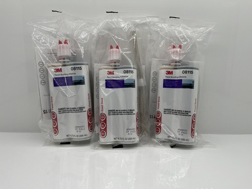 3M 08115 3-PACK 2-Part Panel Bonding 200 mL 8115 Dual Cart QTY 3 EXPIRES 2026