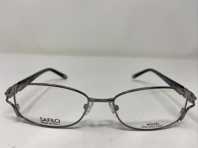 Safilo Emozioni EM4353/N JVL 51-16-130 Gunmetal/Blue Eyeglasses Frame V627