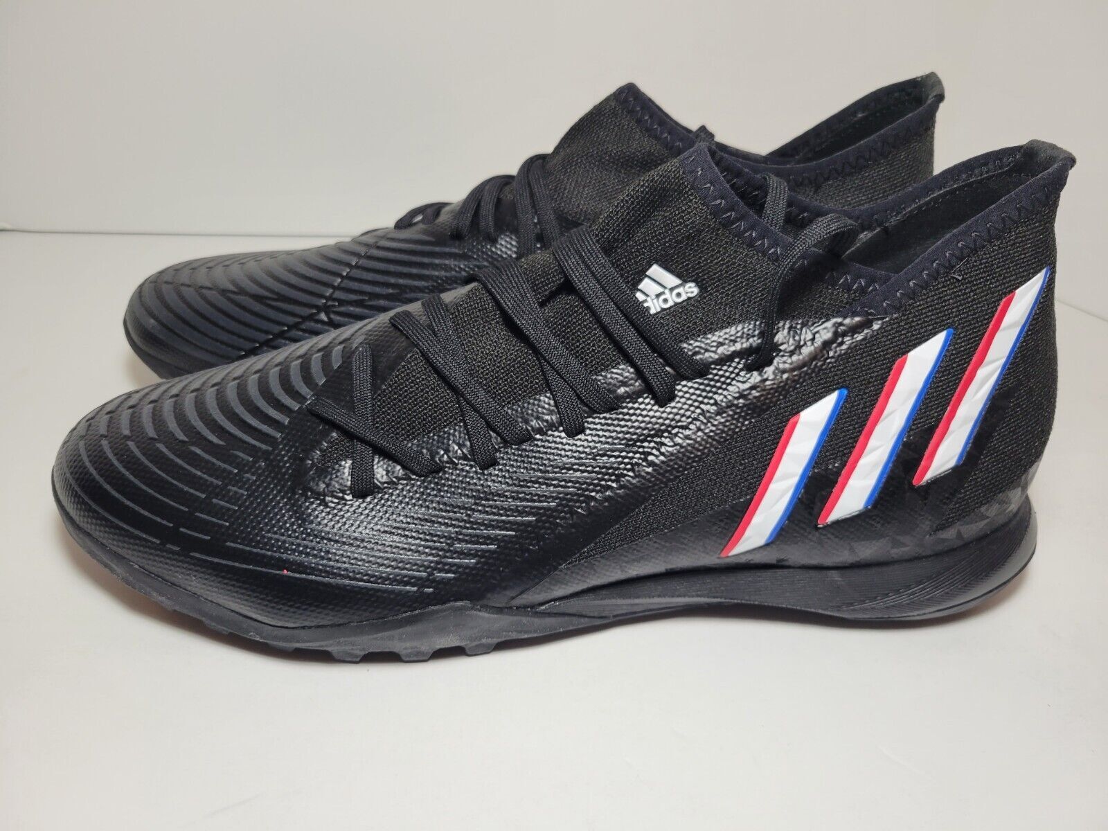 Adidas Predator Edge .3 TF Men's Sizes Soccer Cleats White Adidas Predator Edge .3 TF Men's Sizes Soccer Cleats White