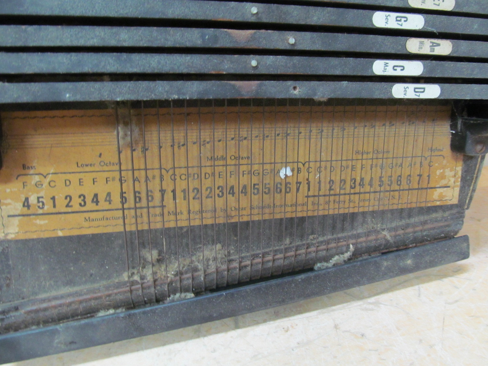 Vintage Oscar Schmidt Autoharp Lap Harp 11 Chord #2 D144