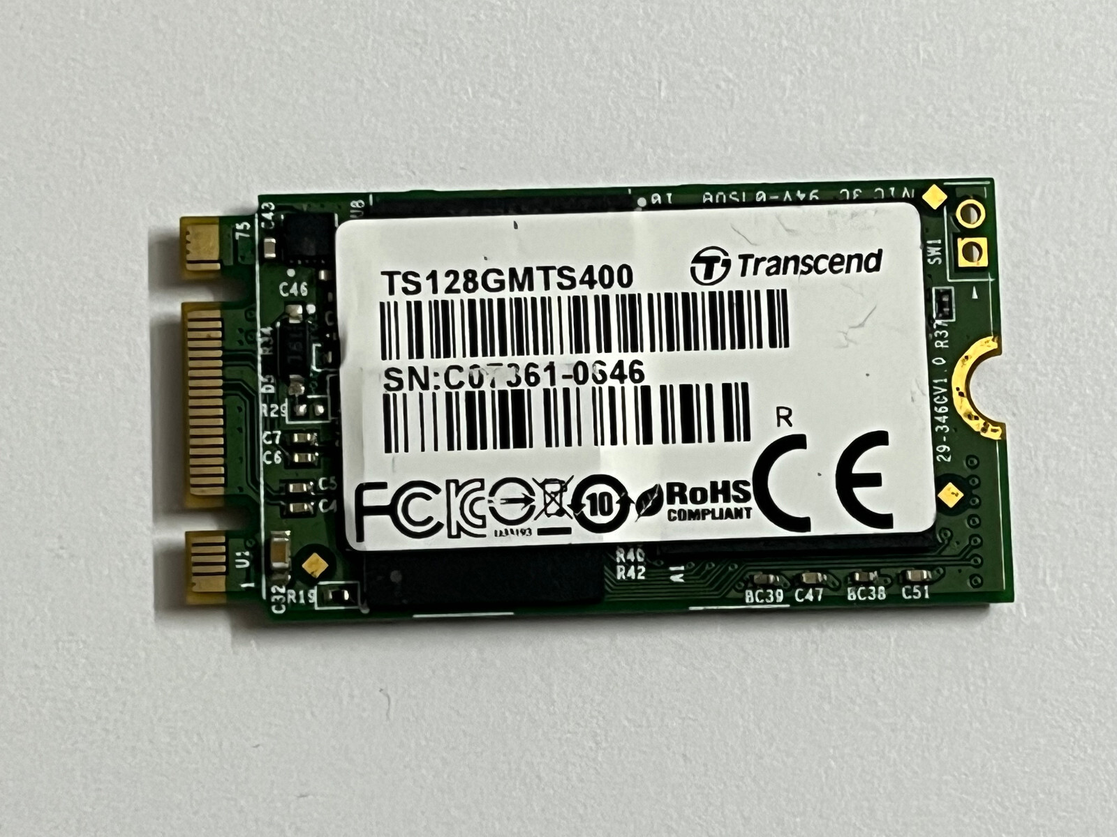 内蔵型SSD Transcend MTS400 128GB M.2 SSD Amazon.com: Transcend 128GB SATA III 6Gb/s MTS400 42 mm M.2
