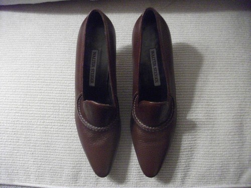 Walter Steiger Mens Leather Almond Toe Lace Up Derby Shoes