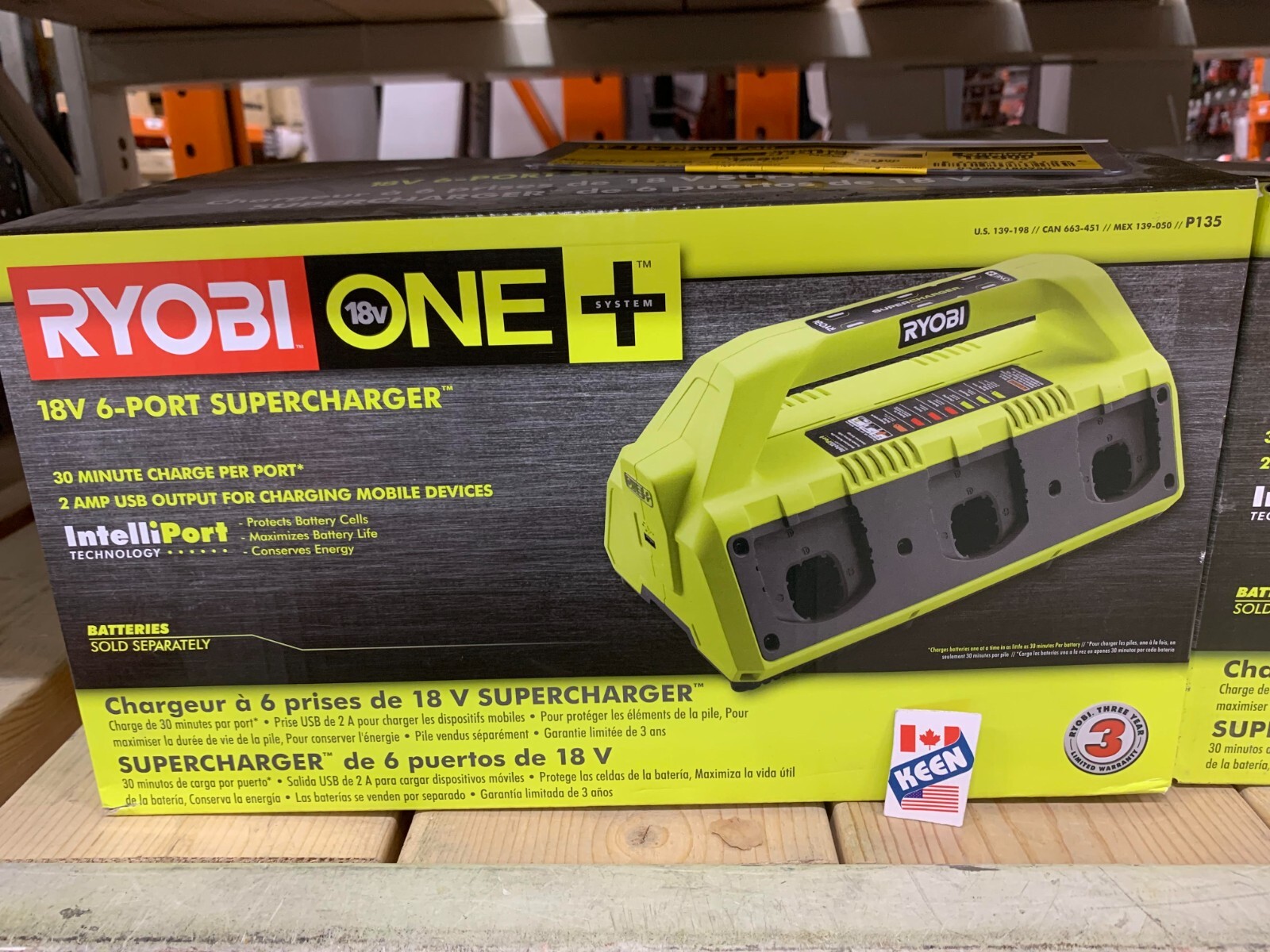 RYOBI CANADA 18V Battery 6-Port Super Charger | eBay