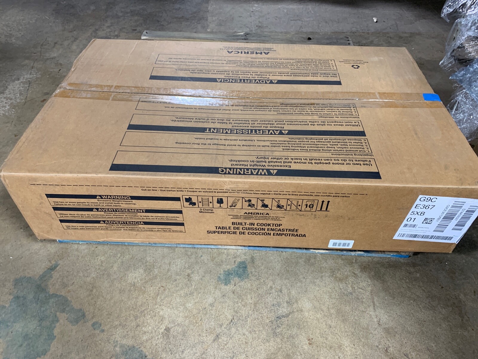 Whirlpool G9CE3675X Black 36.31 in. Electric Cooktop #9327