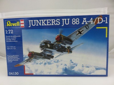 Revell JUNKERS JU 88 A-4/D-1 1/72 Scale Model Kit 04130 UNBUILT Sealed Parts