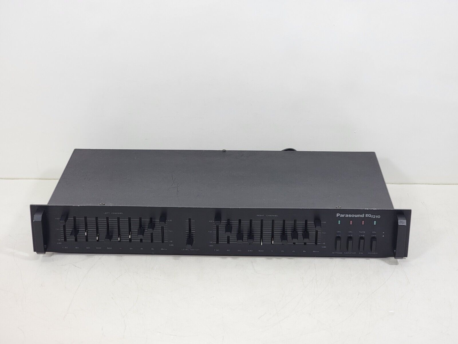 Parasound EQ f210 Black - Stereo 10 Band Graphic Equalizer