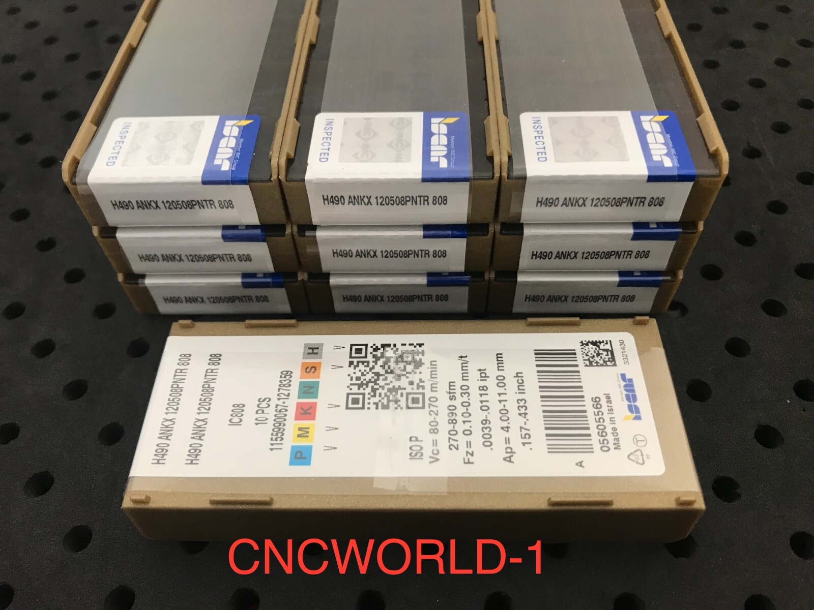 10 Pcs Iscar H490 ANKX 120508PNTR IC808 , 1 Box ! Unopened 10 Pcs Iscar H490 ANKX 120508PNTR IC808 , 1 Box ! Unopened