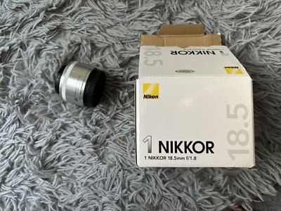 Nikon 1 NIKKOR 18.5mm F/1.8 Lens Silver w/ Box [Exc+++] #Z1268A