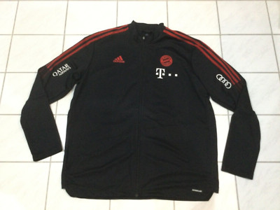 ORIGINAL FC BAYERN ADIDAS TRAININGSJACKE GR. XXL, SPONSORNLOGO, WIE NEU