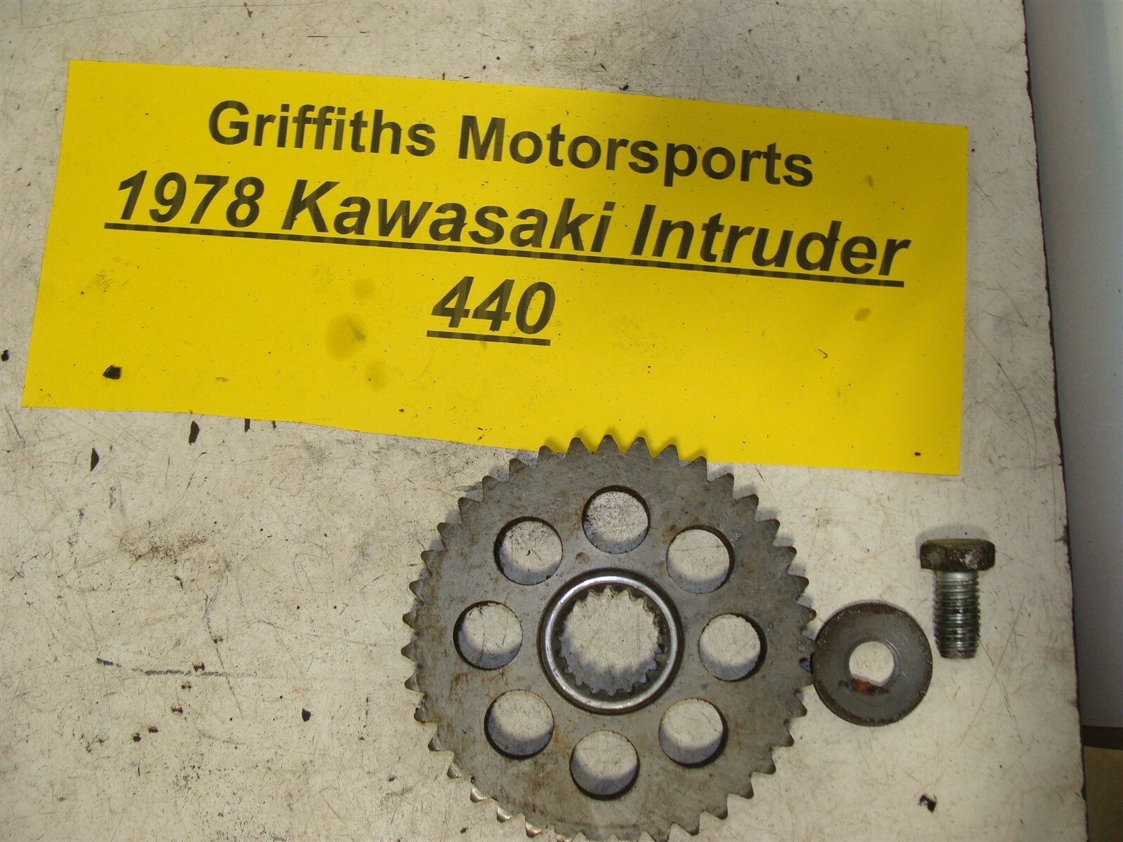 1978 79 80 KAWASAKI INTRUDER 440 lower chain drive gear