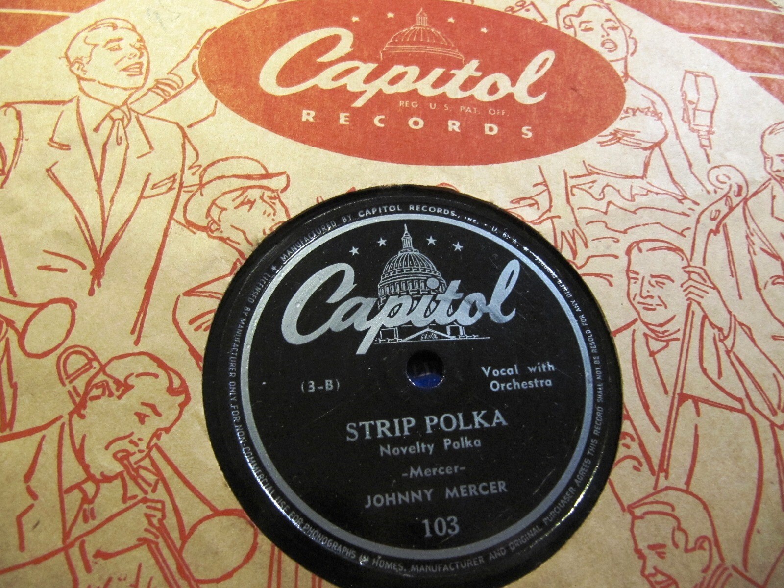 1942 JOHNNY MERCER Strip Polka / Air-Minded Executive Freddi