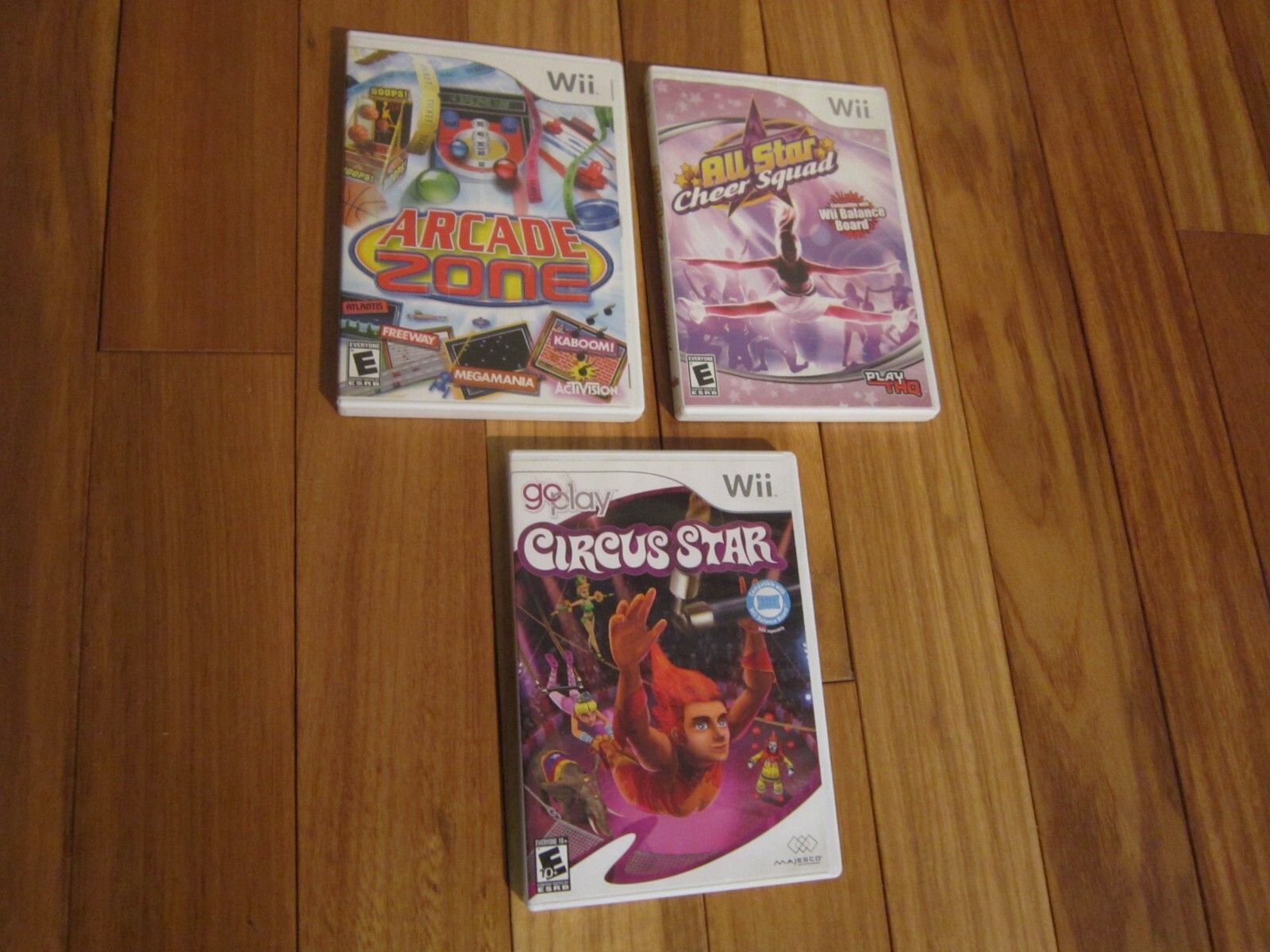 Nintendo Wii Lot of 3 Games -ARCADE ZONE+CIRCUS STAR+ALL