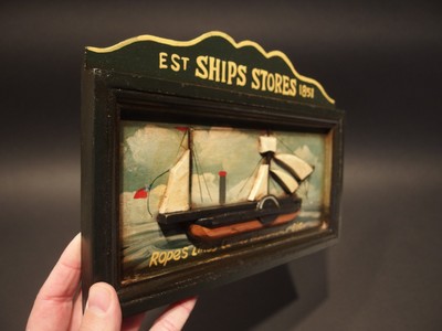 Vintage Antique Style Wood English Pub Ship Stores 1851 Sailor Trade Sign