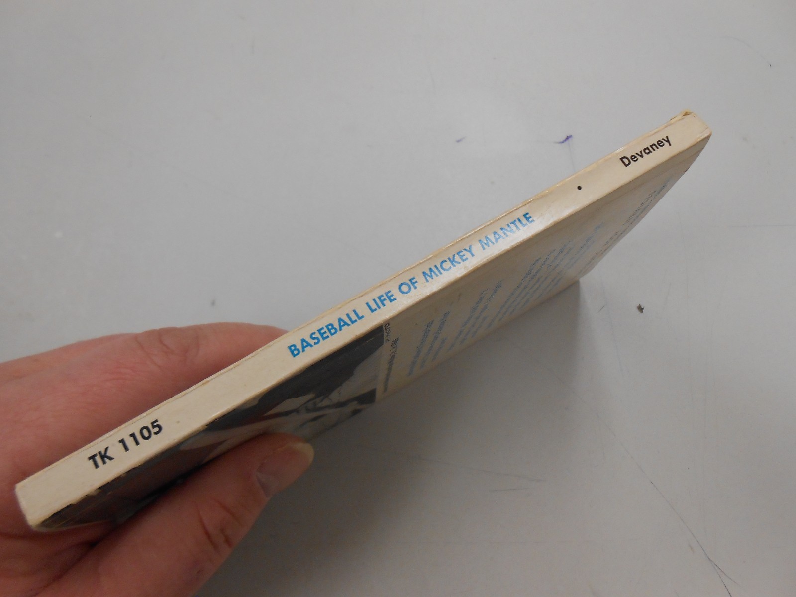 The Baseball Life of Mickey Mantle by John Devaney (1969, Scholastic) 1ST PRINT!