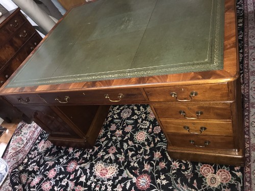 Antique 19th Century Mahogany Partners Desk