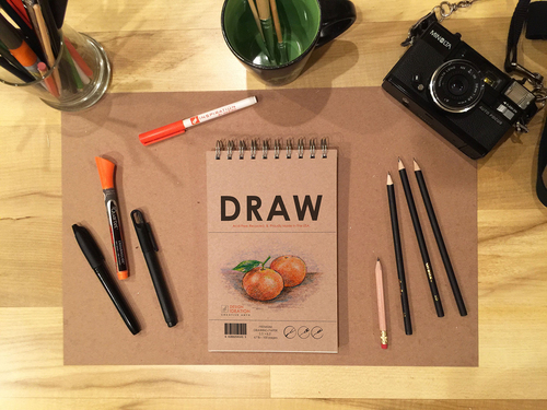 Drawing: Premium Paper Drawing Book for Pencil, Ink, Marker, Charcoal and Great