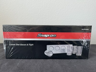 Snap-on Custom Shot Glasses & Flight Set - Brand New/Sealed SSX19P106KO