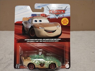 2024 Disney Pixar Cars   SLIME COVERED LIGHTNING MCQUEEN DEPUTY HAZARD  ~NEW