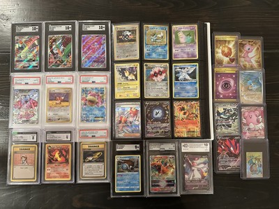 HUGE Pokemon Card Binder Lot! Vintage, Graded Cards, Alt Arts, Gold, 200+ Cards!