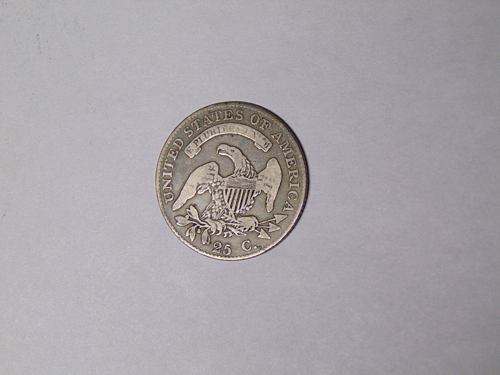 1820 Capped Bust Quarter F/VF Large Size Bold LIBERTY (4518)