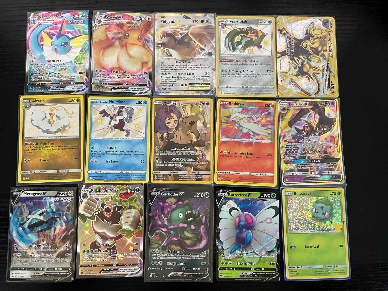 Pokémon card collection lot 100+cards GX EX MEGA vmax full
