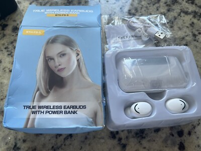 Bluetooth Earbuds F9 True Wireless Earbuds W/ Power Bank (white)