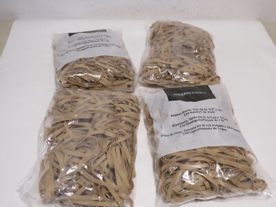 Amazon Basics Rubber Bands Size 64 (3-1/2 x 1/4 Inch) 320 Bands/1 lb. Pack 4 Pks