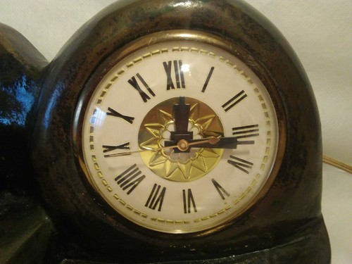 Vintage Copyright 1980 F & R Ceramic 1957 Chevrolet Lanshire Clock