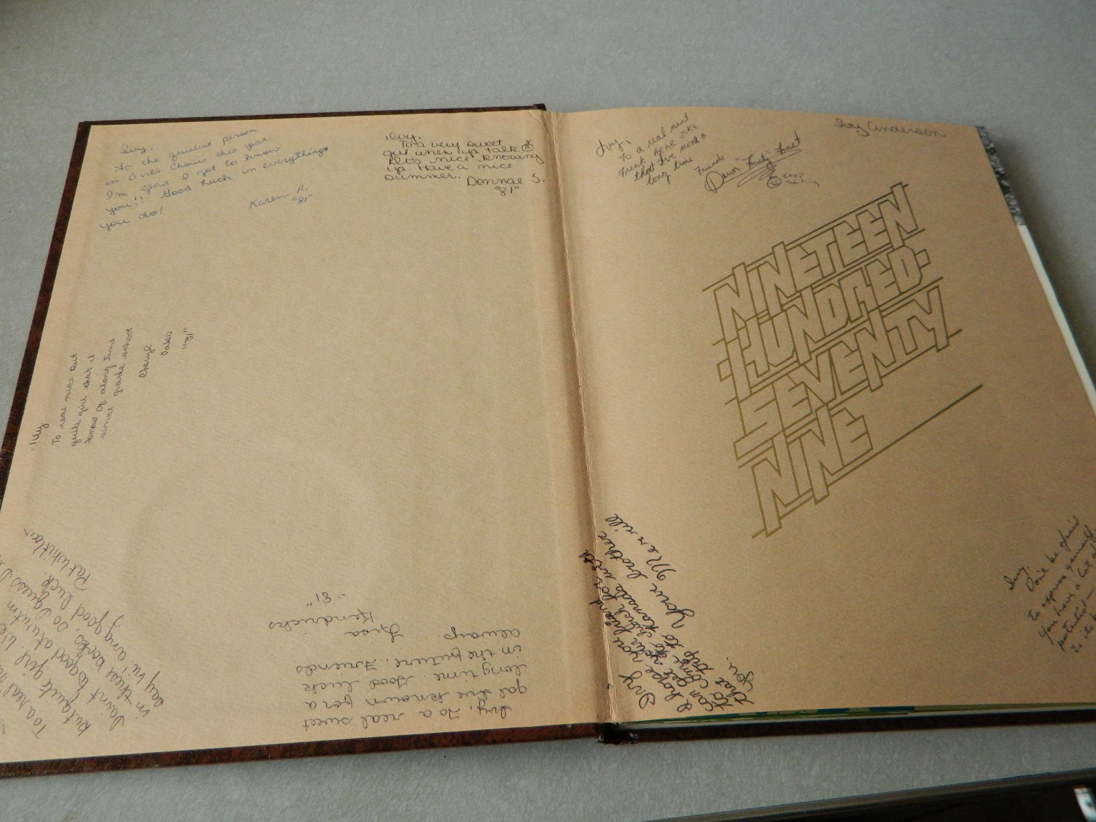 CRAWFORDSVILLE INDIANA HIGH SCHOOL YEARBOOK  1979 ATHENIAN