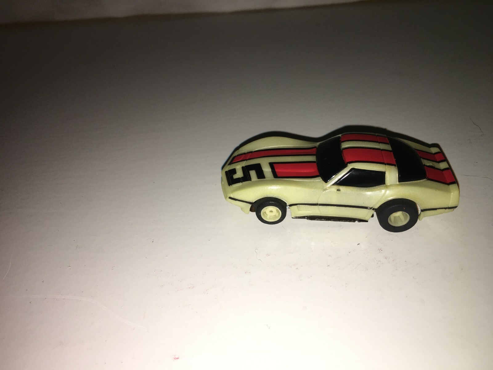 Tyco HO Slot Car 79 Chevy Corvette Cliffhanger Night Glow