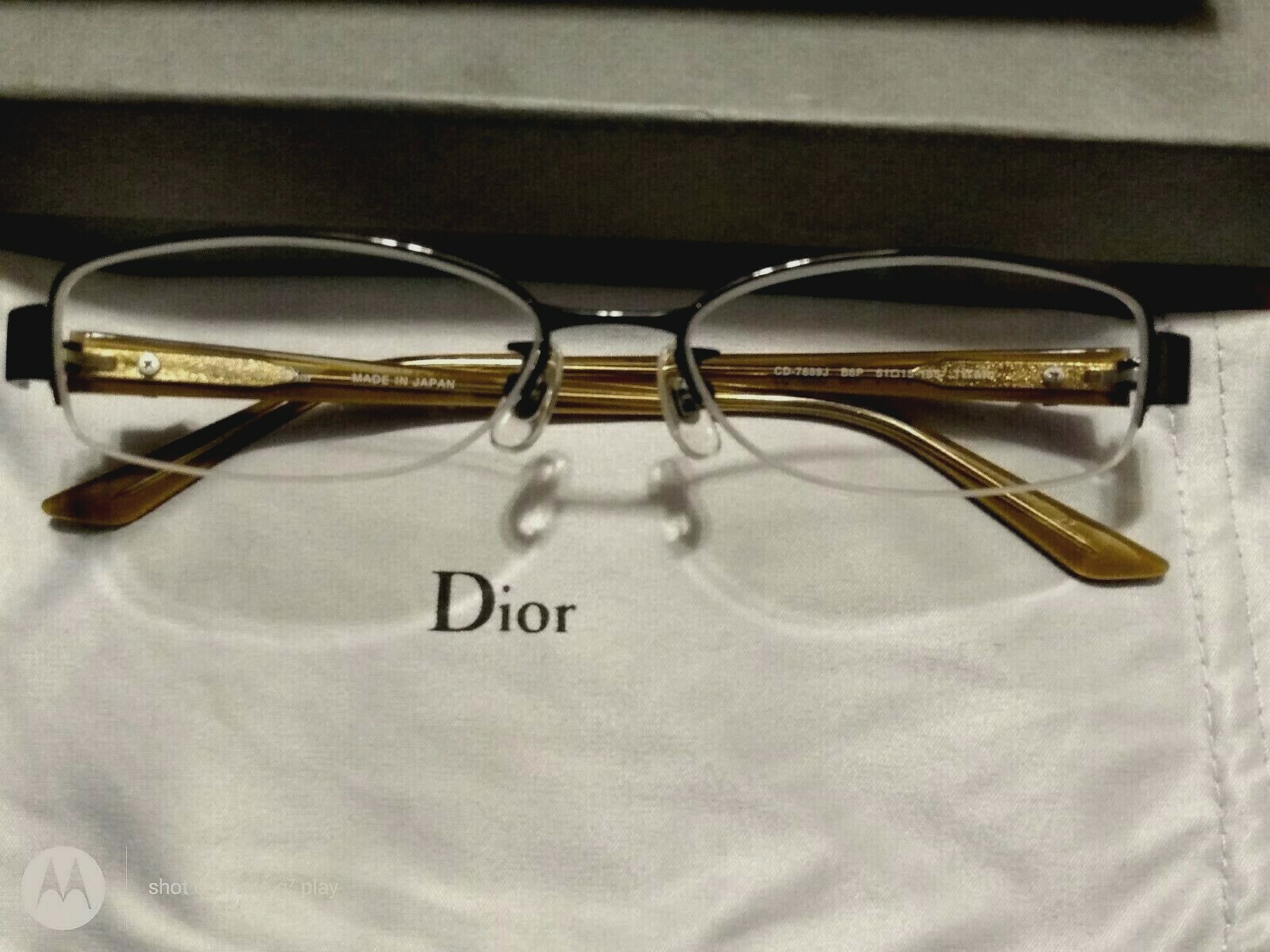 Christian Dior CD-7689J EYEGLASSES B6P 51-15-135 titan Japan Christian Dior CD-7689J EYEGLASSES B6P 51-15-135 titan Japan