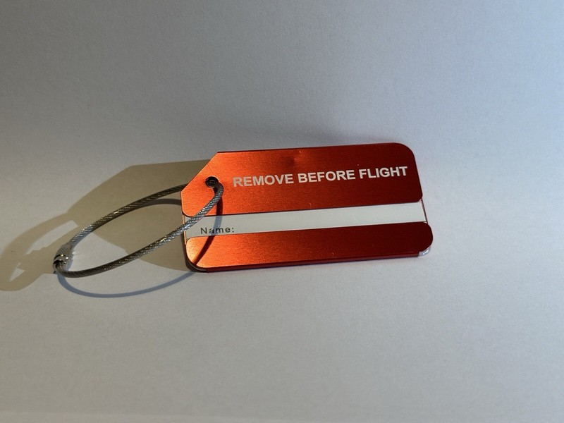 KofferanhÃ¤Nger Aluminium Koffer AnhÃ¤Nger (Remove Before Flight)