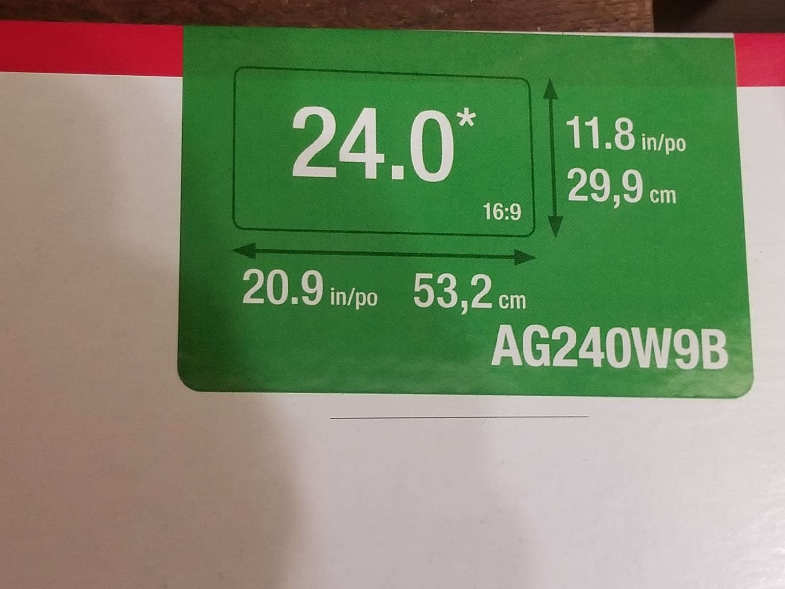 3M AG240W98 Anti-Glare Filter 24