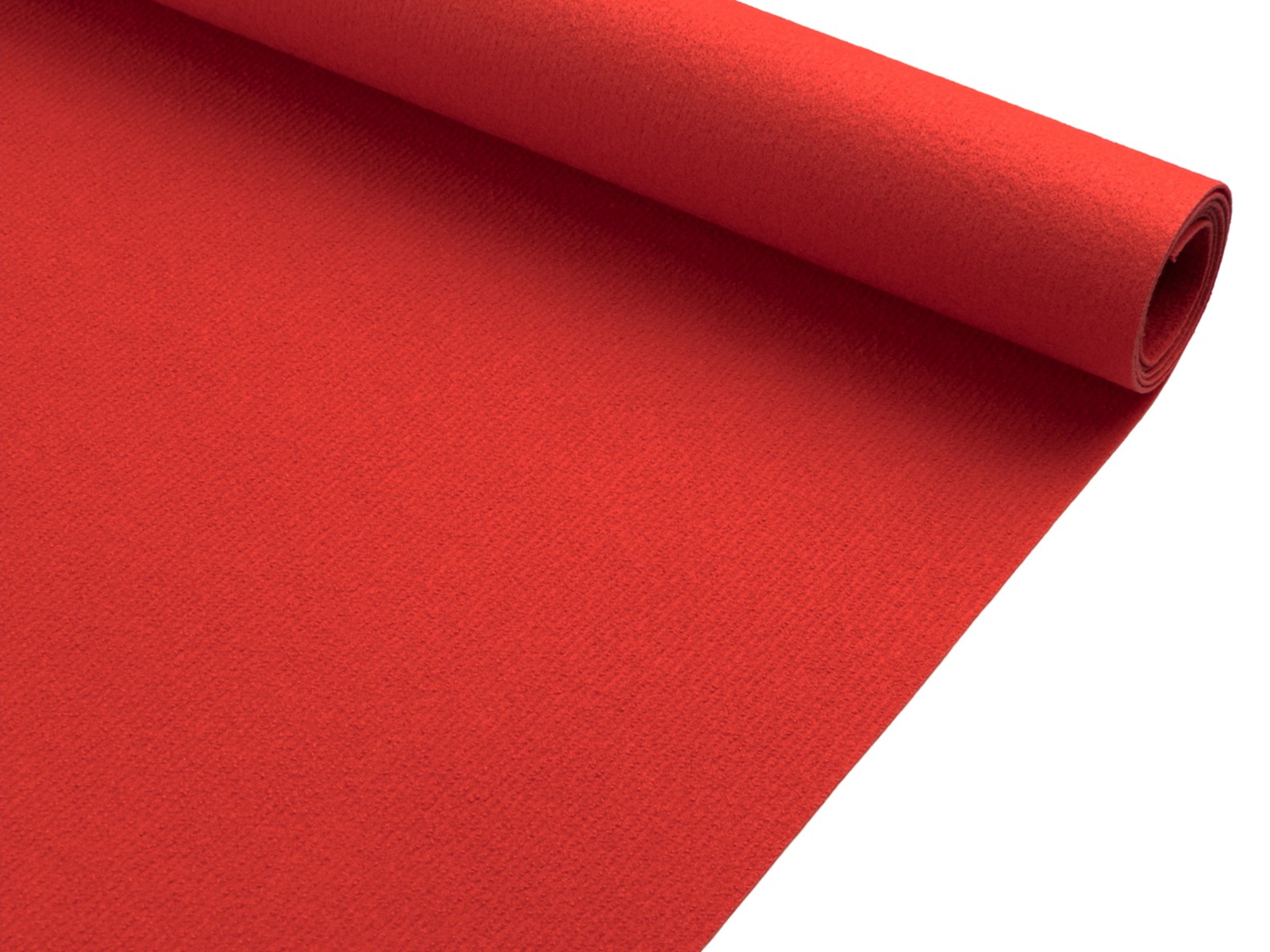 Hochzeitsteppich Rips DUBLIN Rot Messeteppich B1 Eventteppich