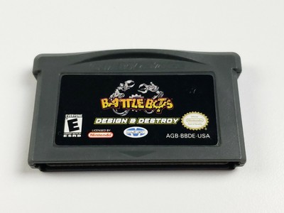 Battle Bots Design and Destroy NINTENDO Gameboy Advance GBA GAME Tested Working!