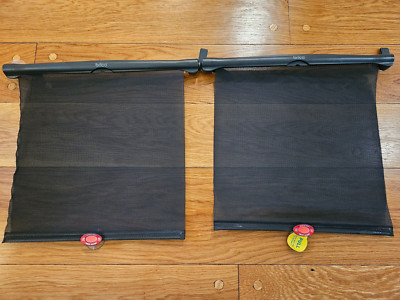 Brica Window Shields Set 2 Retractable Baby Car Shade Suction and Button Retract