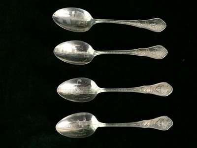 antique silver plate enamel top salt spoon from perth